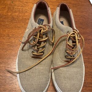 Ralph Lauren Men's Brown Canvas Sneakers
